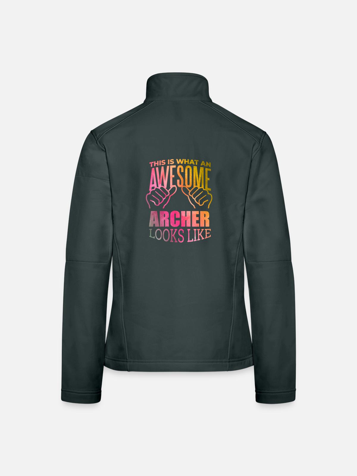 Archery Archery Archery - Women's Softshell Jacket - mouse grey - Back