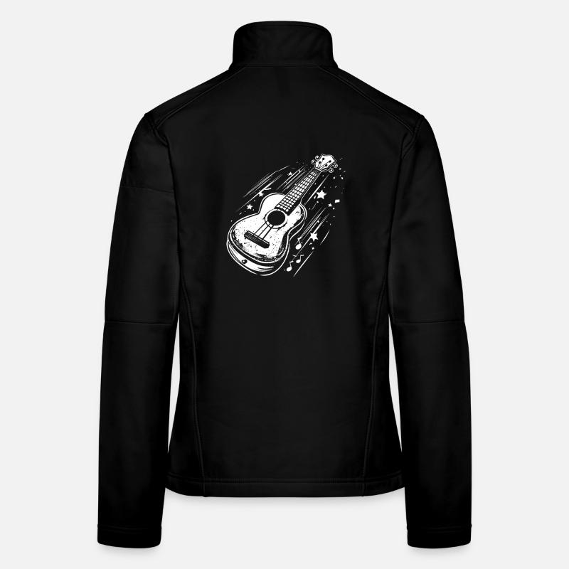 Ukulele - Frauen Softshelljacke - Schwarz