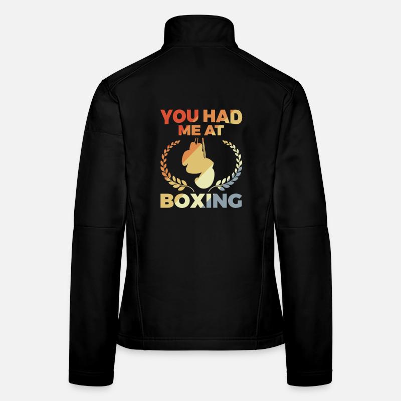 Vous m’avez eu à la boxe Veste en tissu softshell Femme