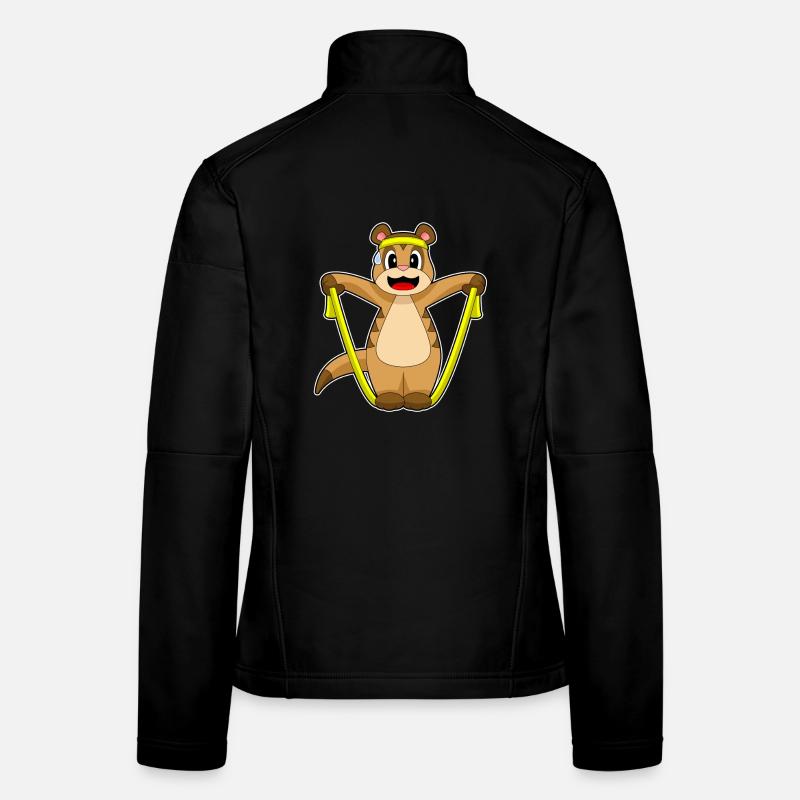 Forme physique pour sauter à la corde sur la corde suricate Veste en tissu softshell Femme