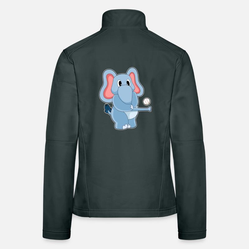 Elephant Baseball Veste en tissu softshell Femme
