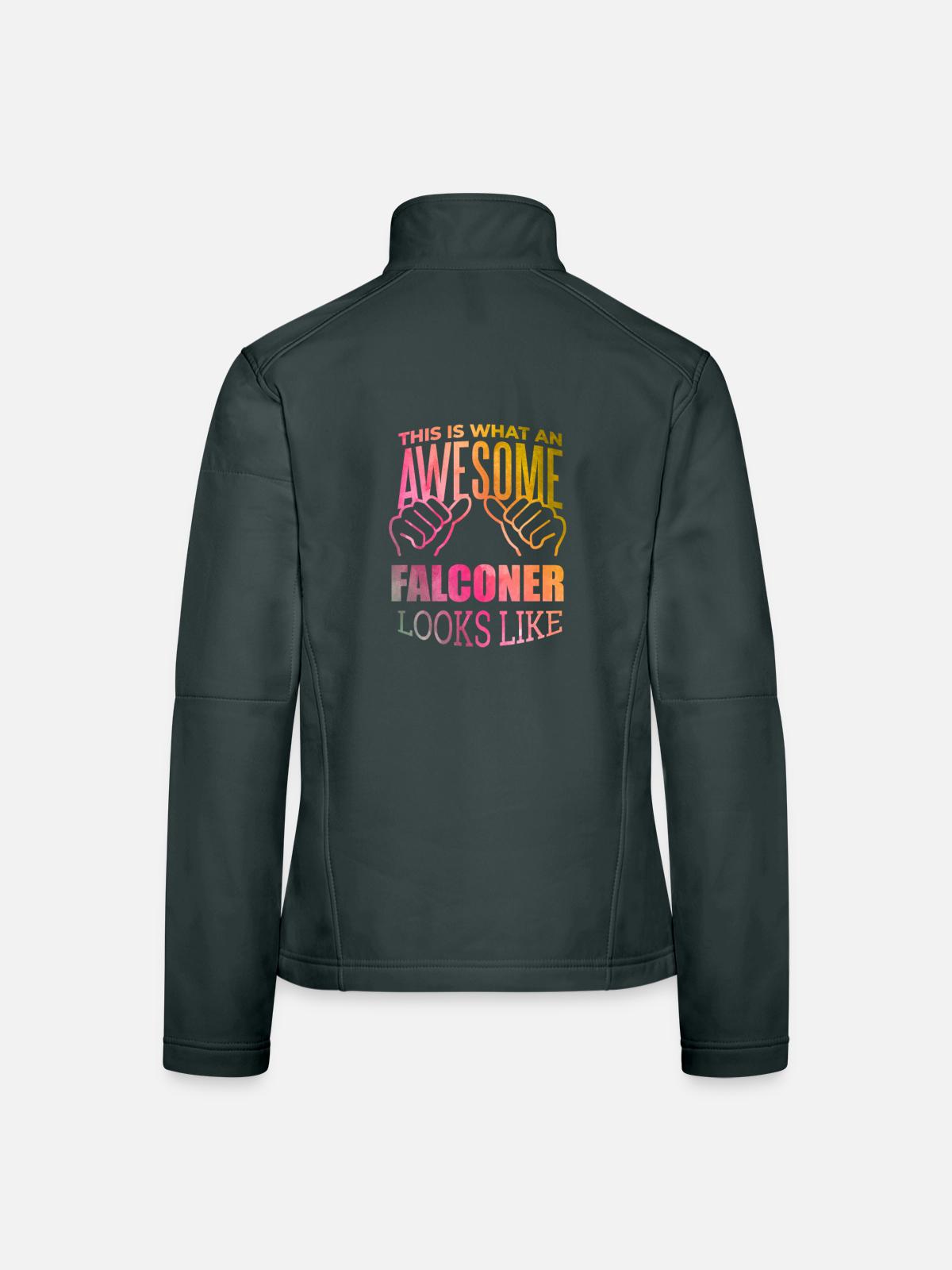 Falconry Falconry Falconry - Women's Softshell Jacket - black - Back