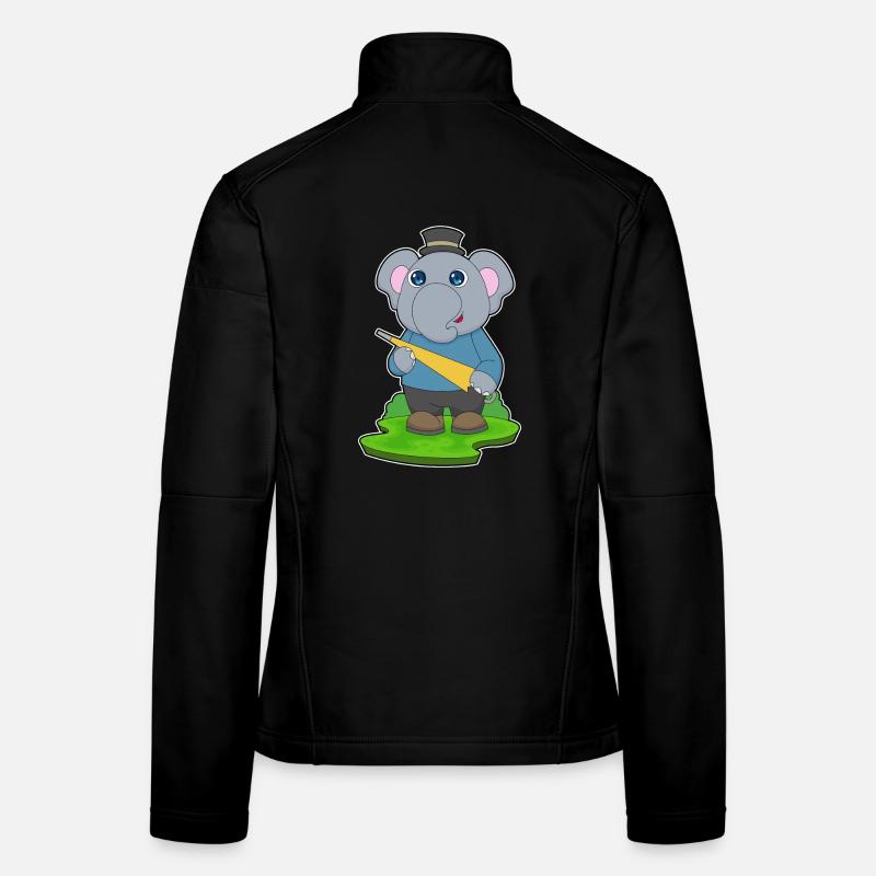 Parapluie d’éléphant Veste en tissu softshell Femme