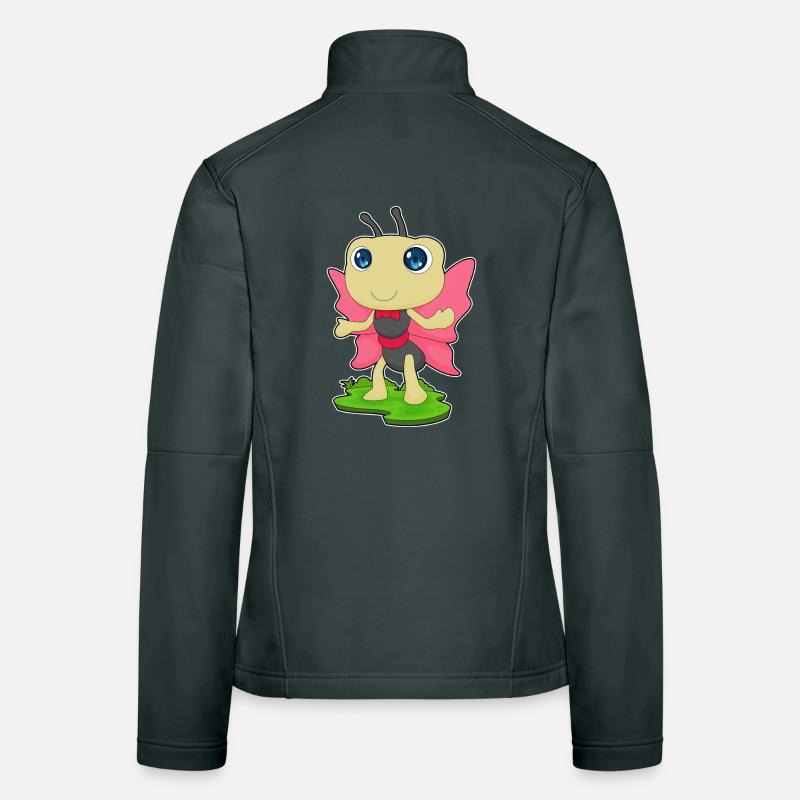 Schmetterling Fliege Frauen Softshelljacke
