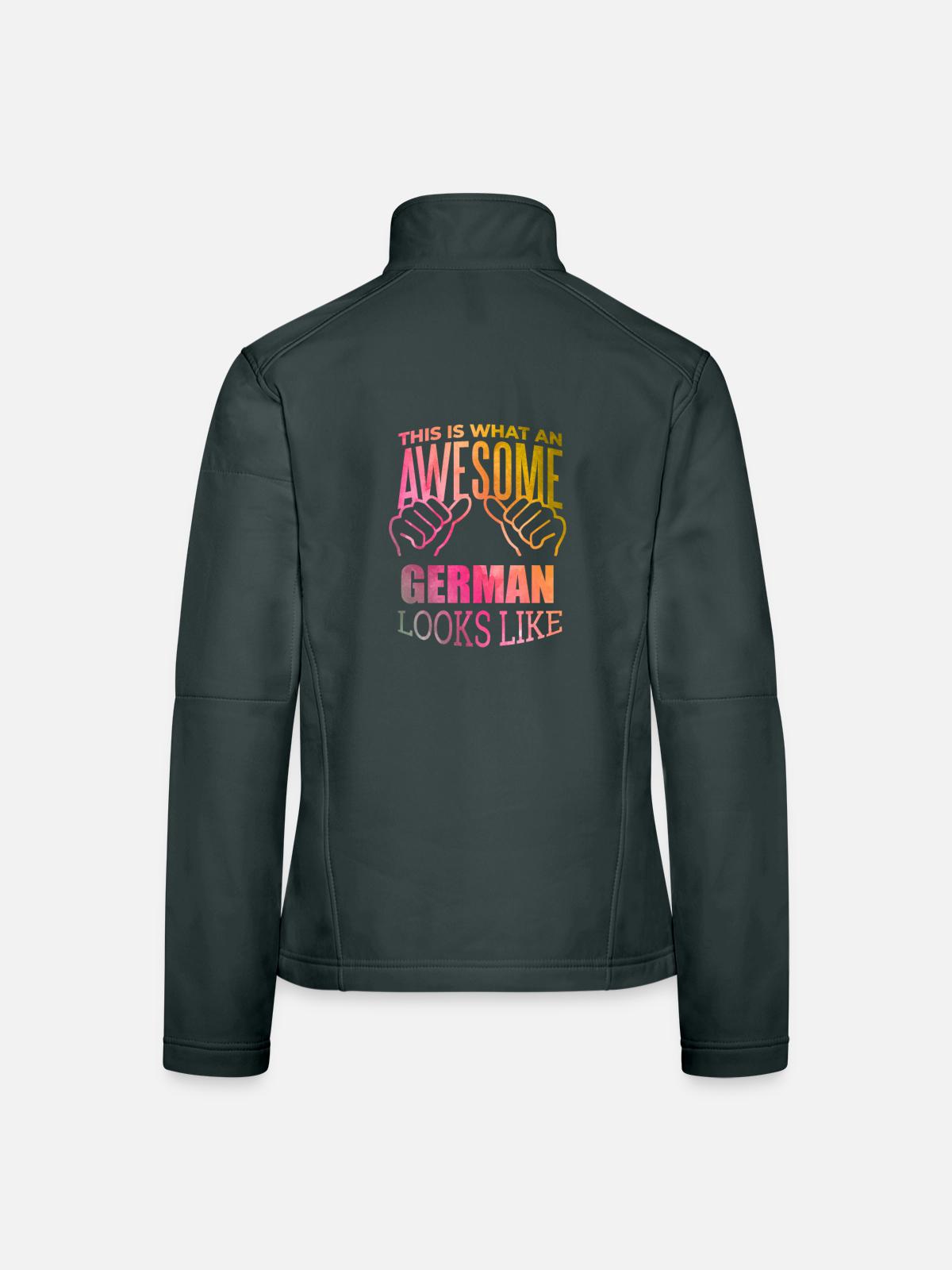 Germany Germany Germany - Women's Softshell Jacket - mouse grey - Back