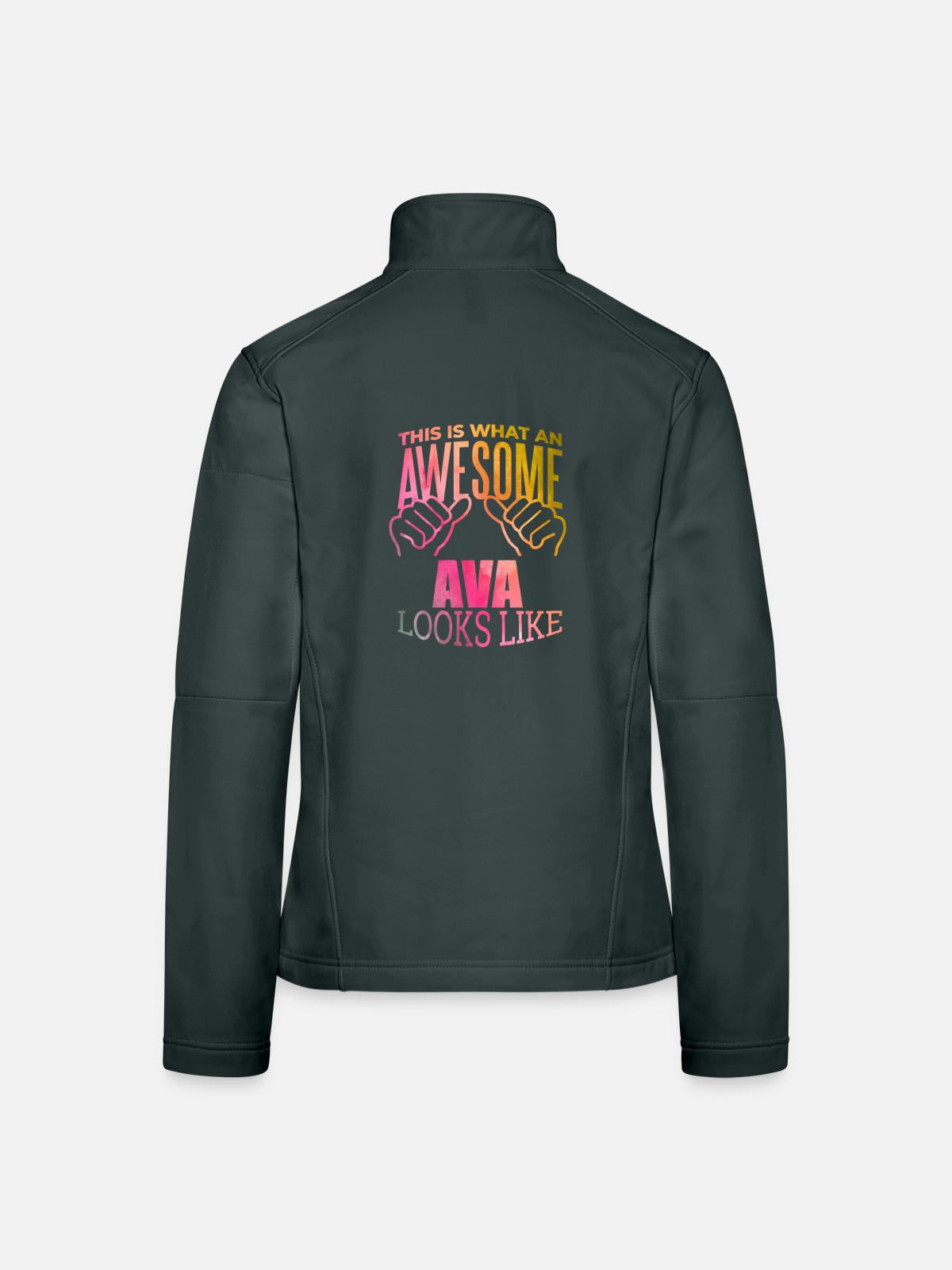 Ava Ava Ava - Women's Softshell Jacket - black - Back