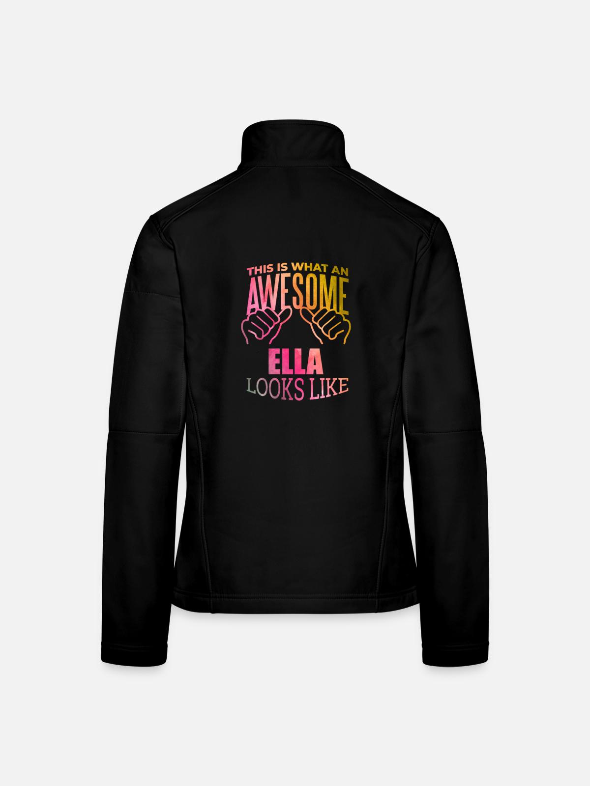 Ella Ella Ella - Women's Softshell Jacket - black - Back