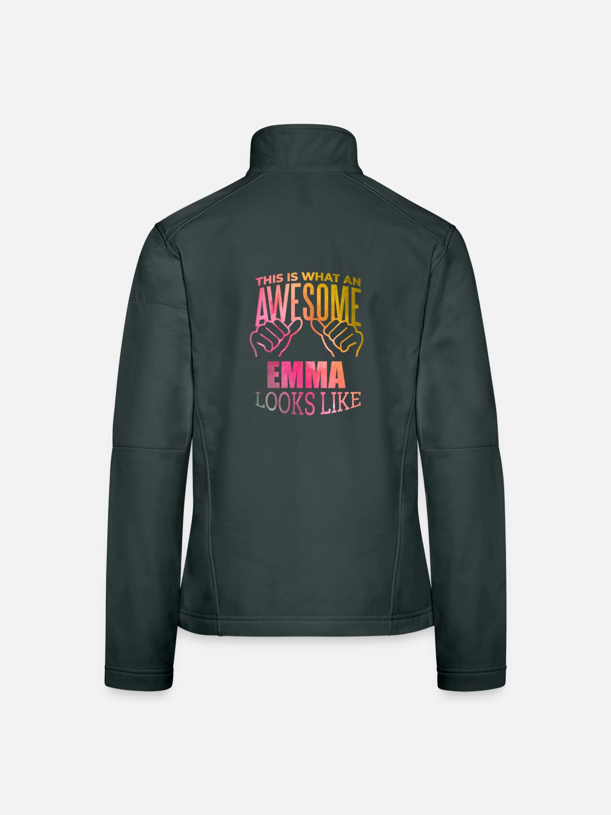 Emma - Women's Softshell Jacket - black - Back