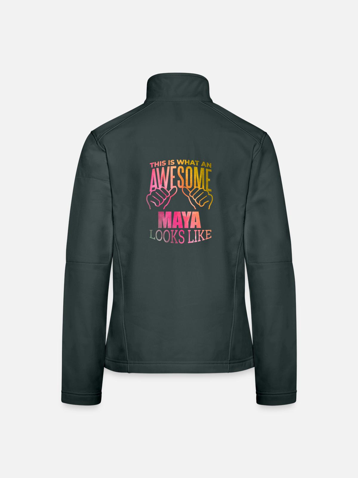 Maya Maya Maya - Frauen Softshelljacke - Schwarz - Hinten