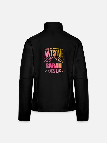 Sara - Frauen Softshelljacke - Schwarz - Hinten