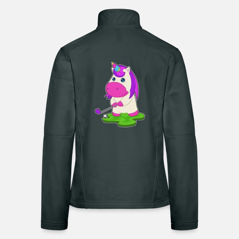 Einhorn Golf Golfschläger Frauen Softshelljacke