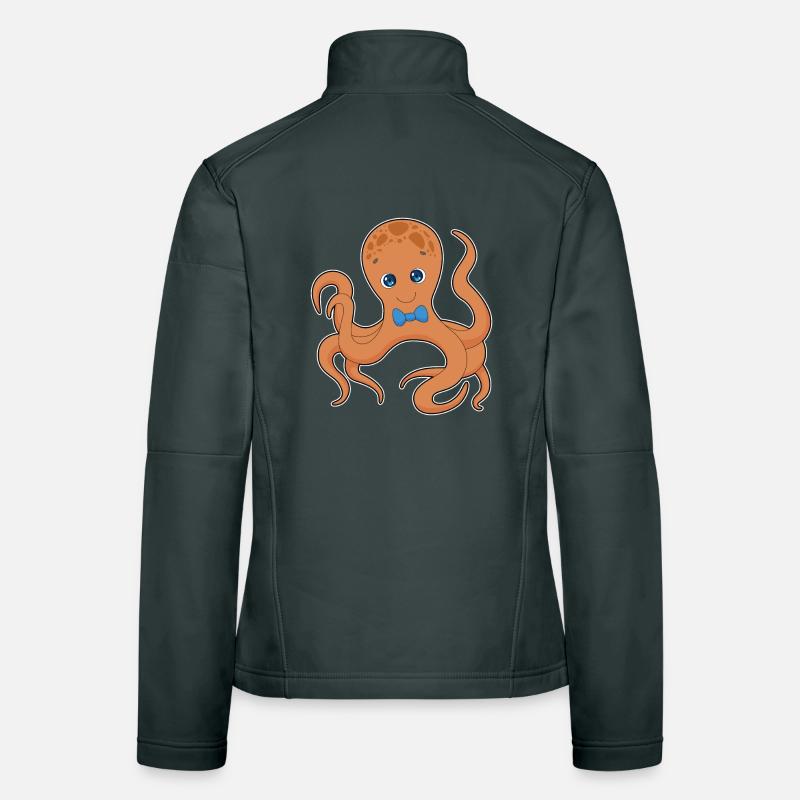 Krake Fliege Frauen Softshelljacke