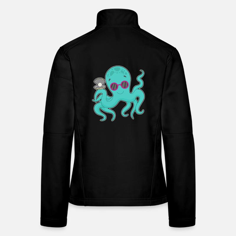 Krake Perle Frauen Softshelljacke