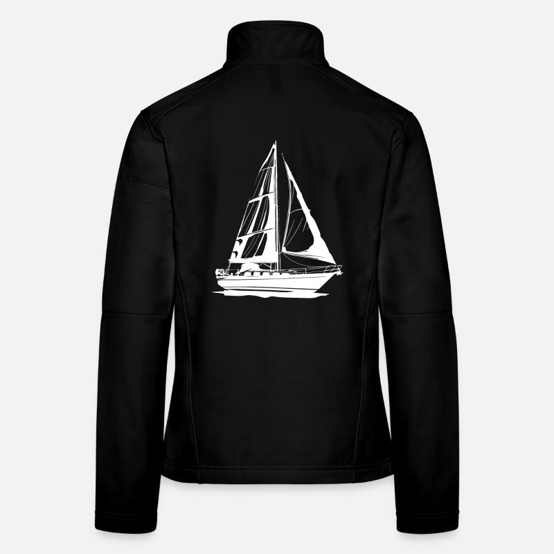 Sailboat Drawing Women's Softshell Jacket