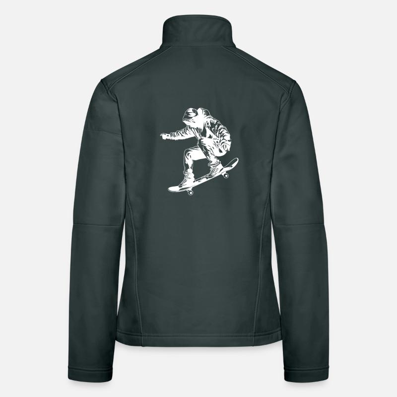 Skateboarding Graphics Women's Softshell Jacket