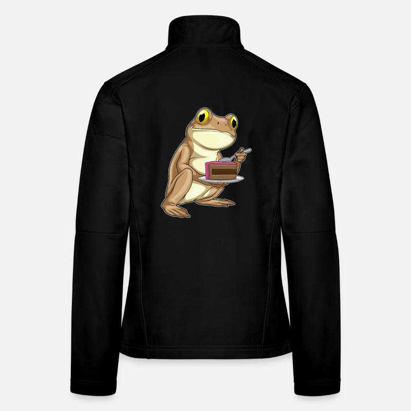 Gâteau de grenouille Veste en tissu softshell Femme