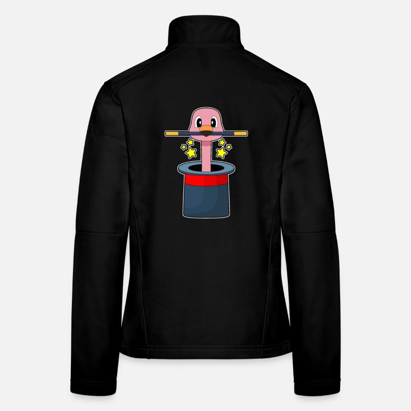 Flamingo Zauberer Zauberstab Frauen Softshelljacke