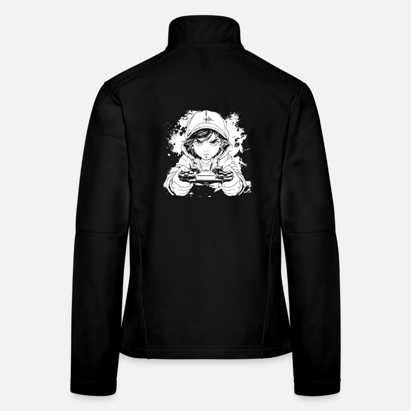 Gamer Anime Style Veste en tissu softshell Femme