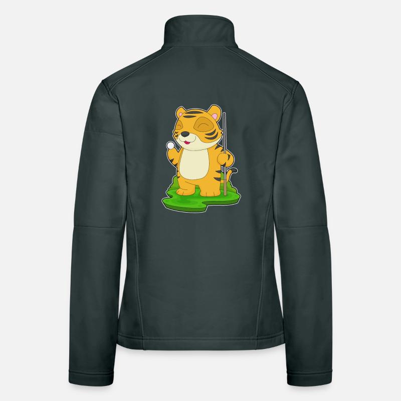 Tiger Billiard Queue Frauen Softshelljacke