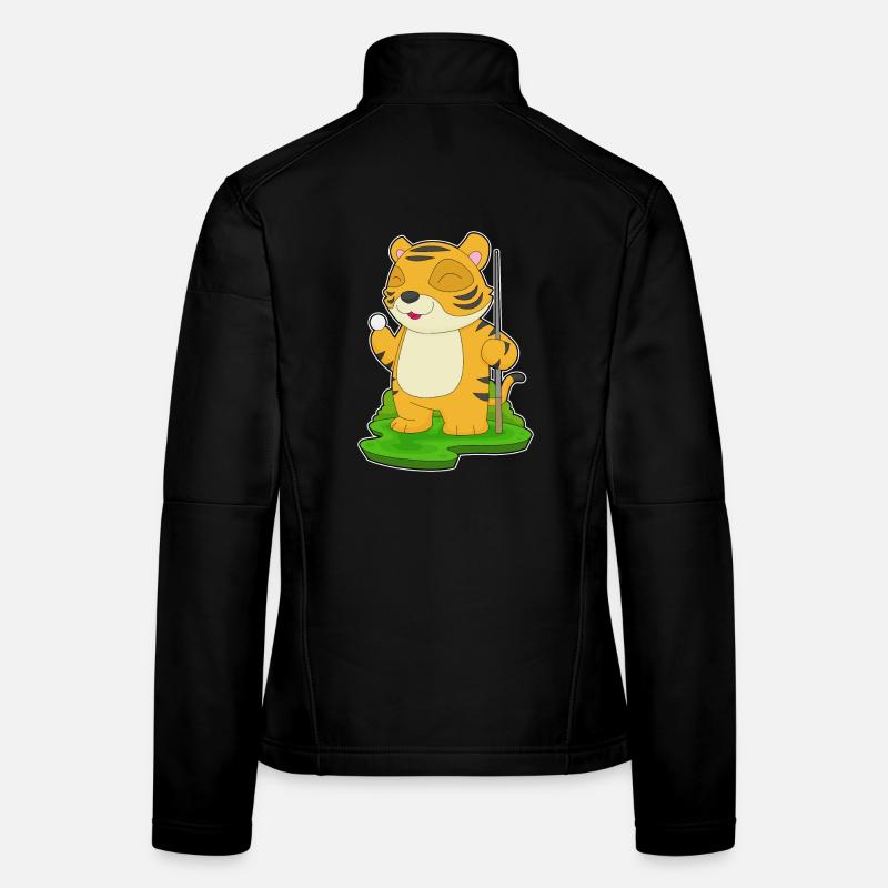 Tiger Billiard Cue Women's Softshell Jacket