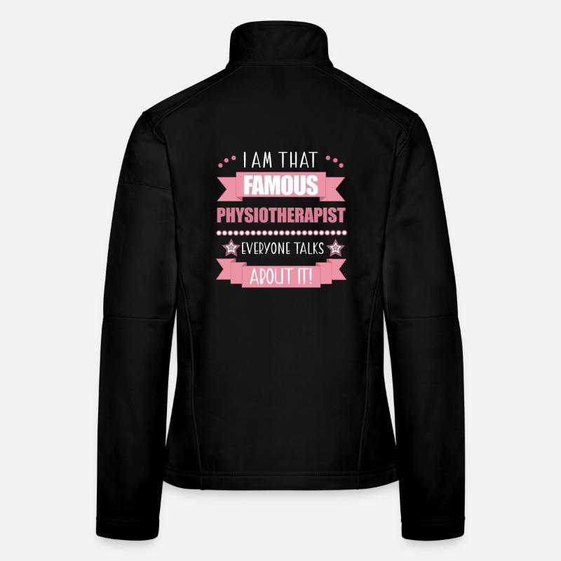 Kinésithérapeute Profession Cadeau pour dames Veste en tissu softshell Femme