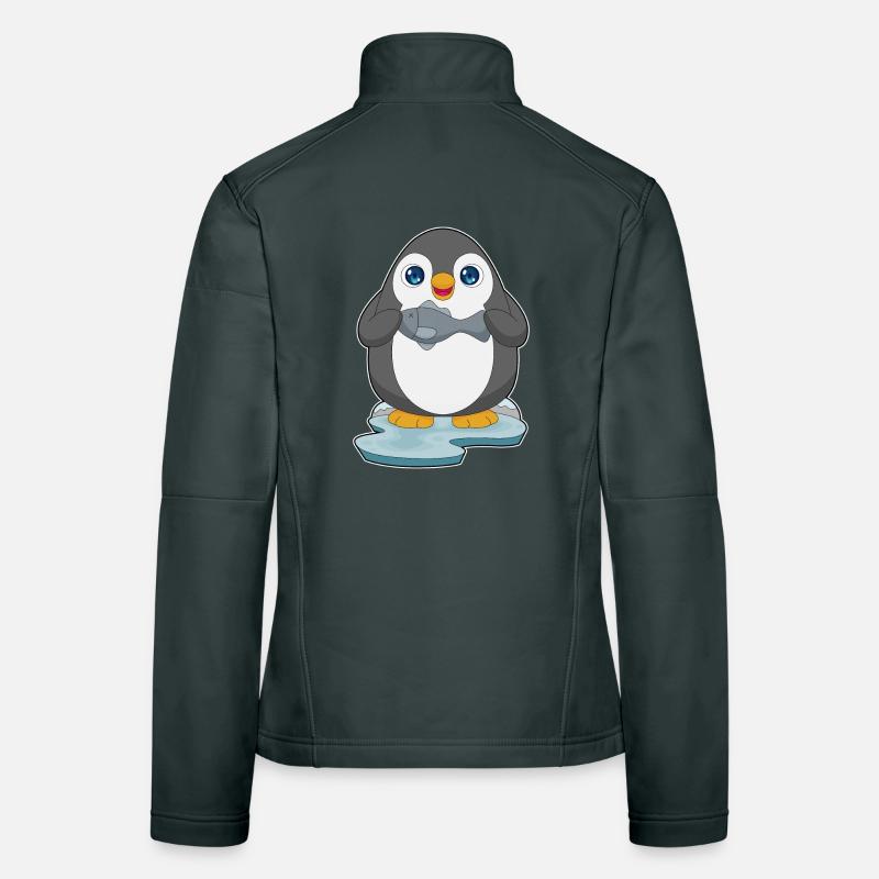 Poisson pingouin Veste en tissu softshell Femme