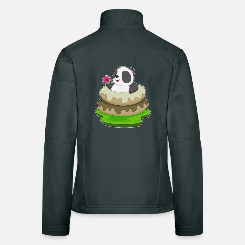 Panda Donut Veste en tissu softshell Femme