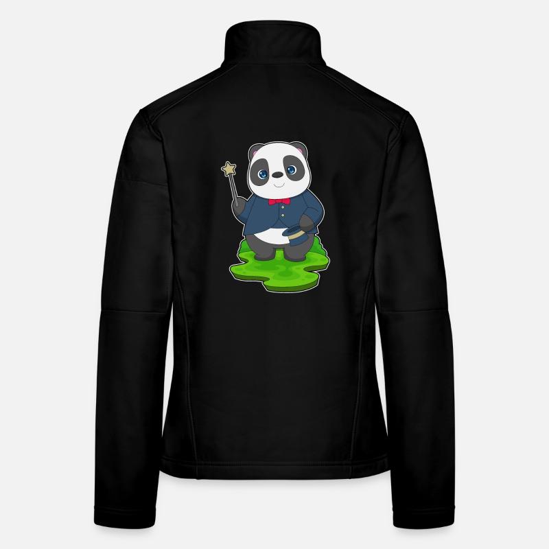 Baguette de sorcier panda Veste en tissu softshell Femme