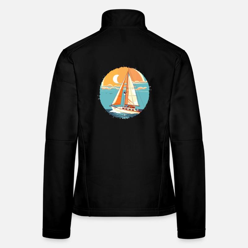 Sailing Comic Look Women's Softshell Jacket