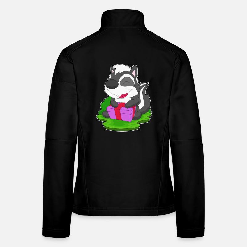 Skunk Christmas Package Women's Softshell Jacket