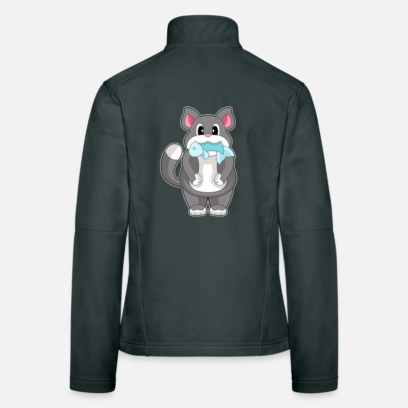Poisson-chat Veste en tissu softshell Femme