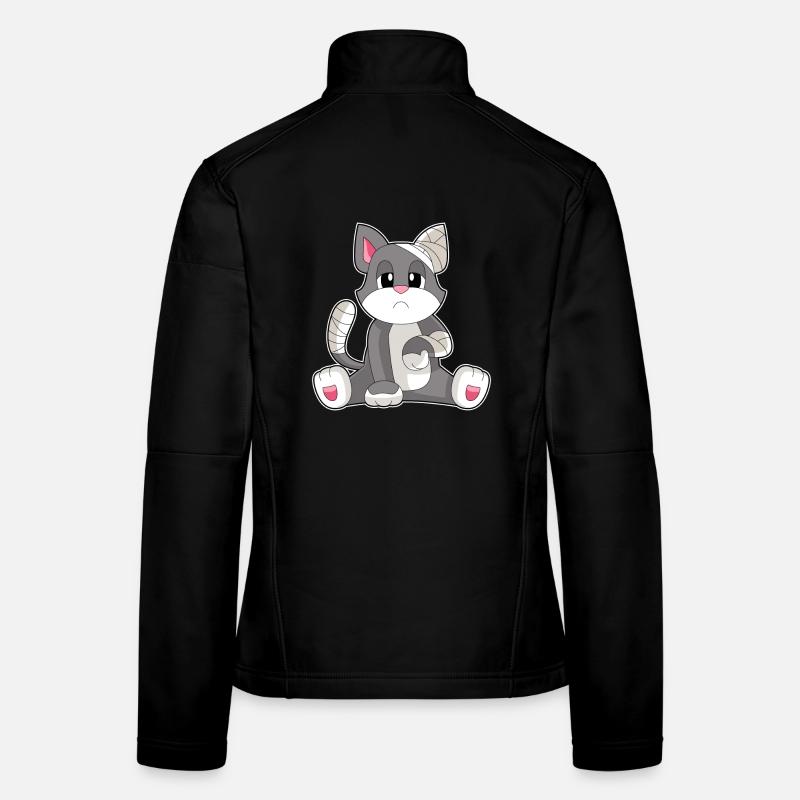 Cat Bandage Women's Softshell Jacket