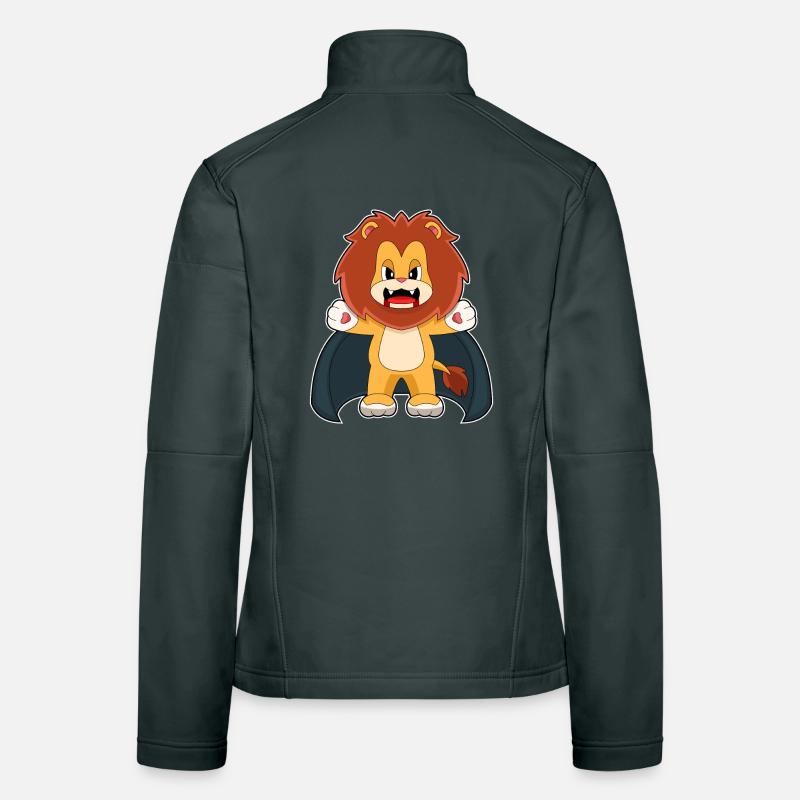 Lion Halloween Vampire Veste en tissu softshell Femme