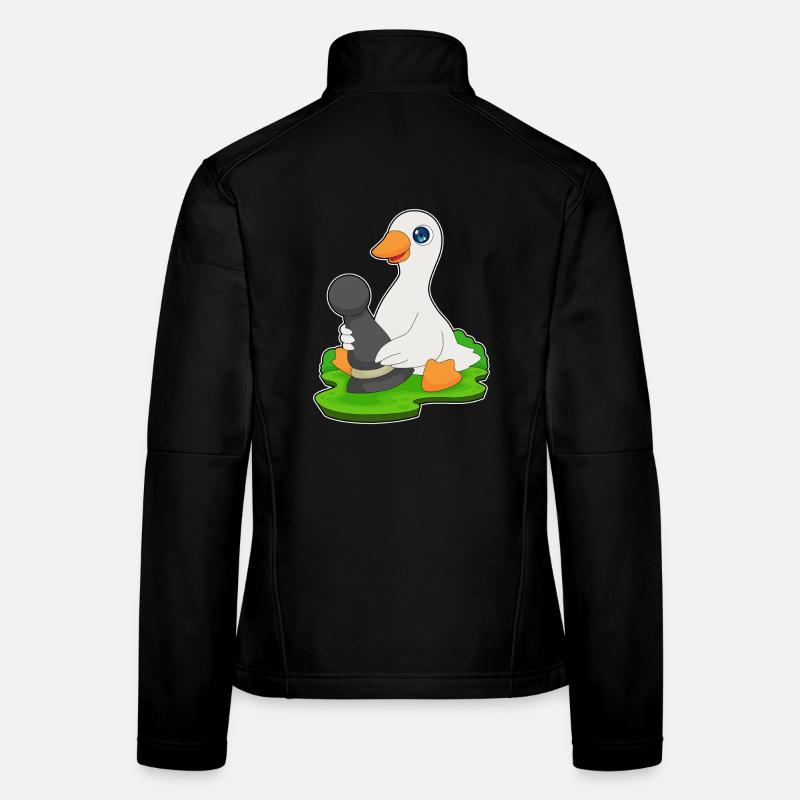 Ente Schachfigur Bauer Schach Frauen Softshelljacke