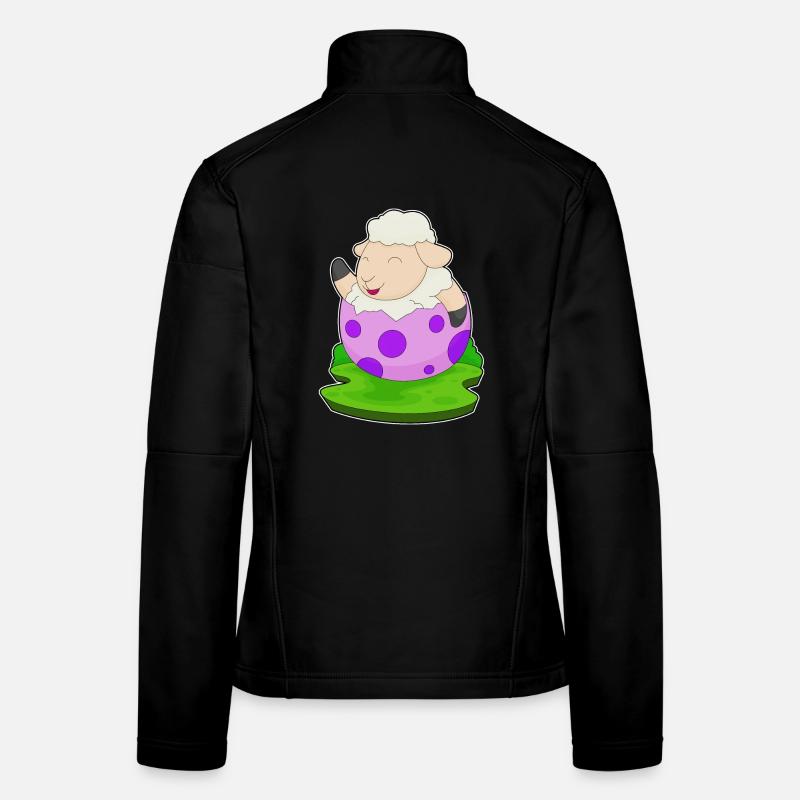 Oeuf de Pâques de brebis Veste en tissu softshell Femme