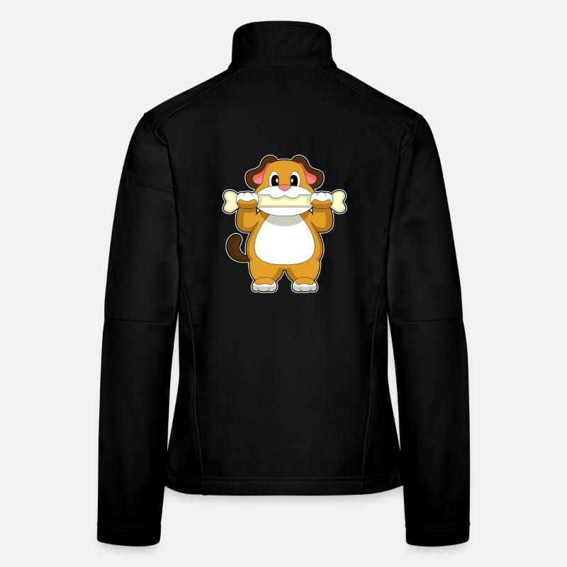 Hund Knochen Frauen Softshelljacke