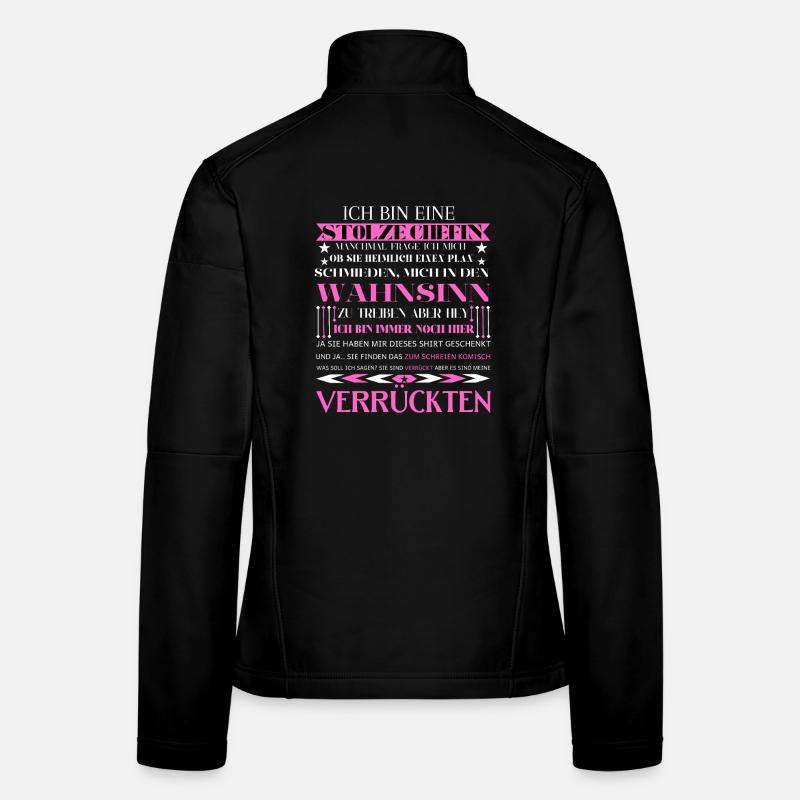Ich bin eine stolze Chefin von einer Truppe - Frauen Softshelljacke - Schwarz