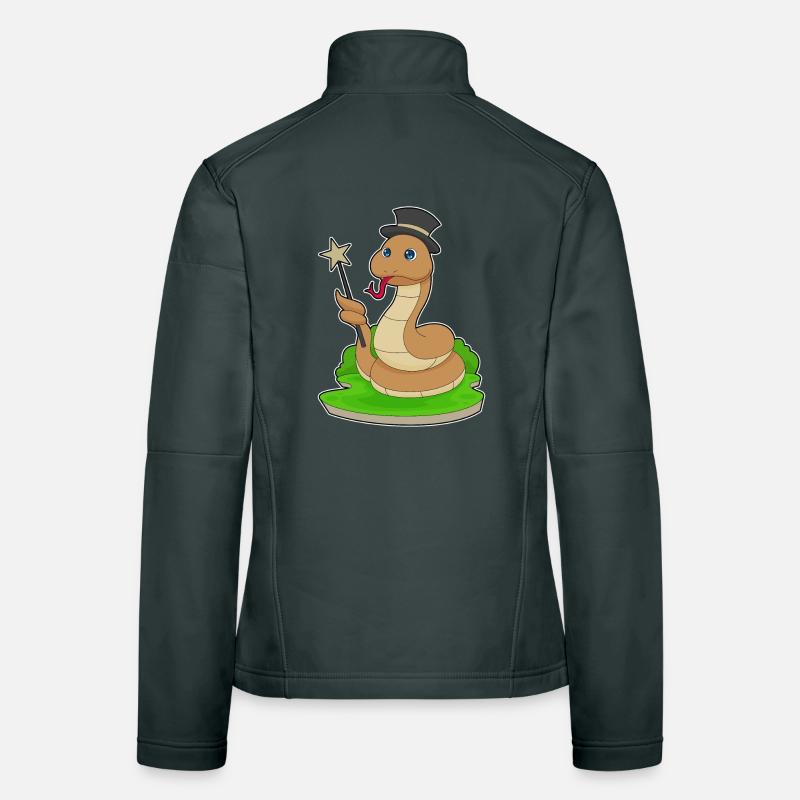 Serpent Sorcier Baguette Veste en tissu softshell Femme