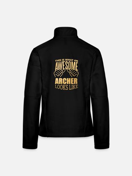 Archery - Women's Softshell Jacket - black - Back