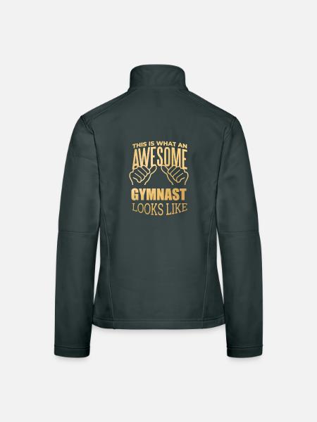 Gymnast - Women's Softshell Jacket - mouse grey - Back