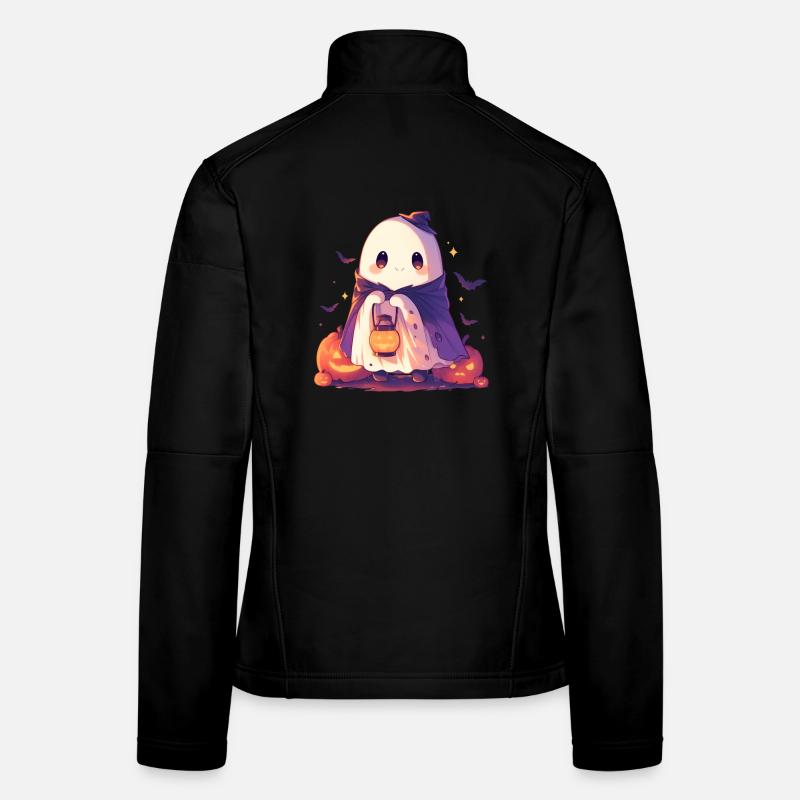 Halloween Ghost Ghost Pumpkin Lantern Gift Women's Softshell Jacket