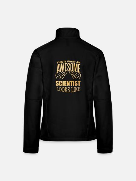 Wissenschaft - Frauen Softshelljacke - Schwarz - Hinten