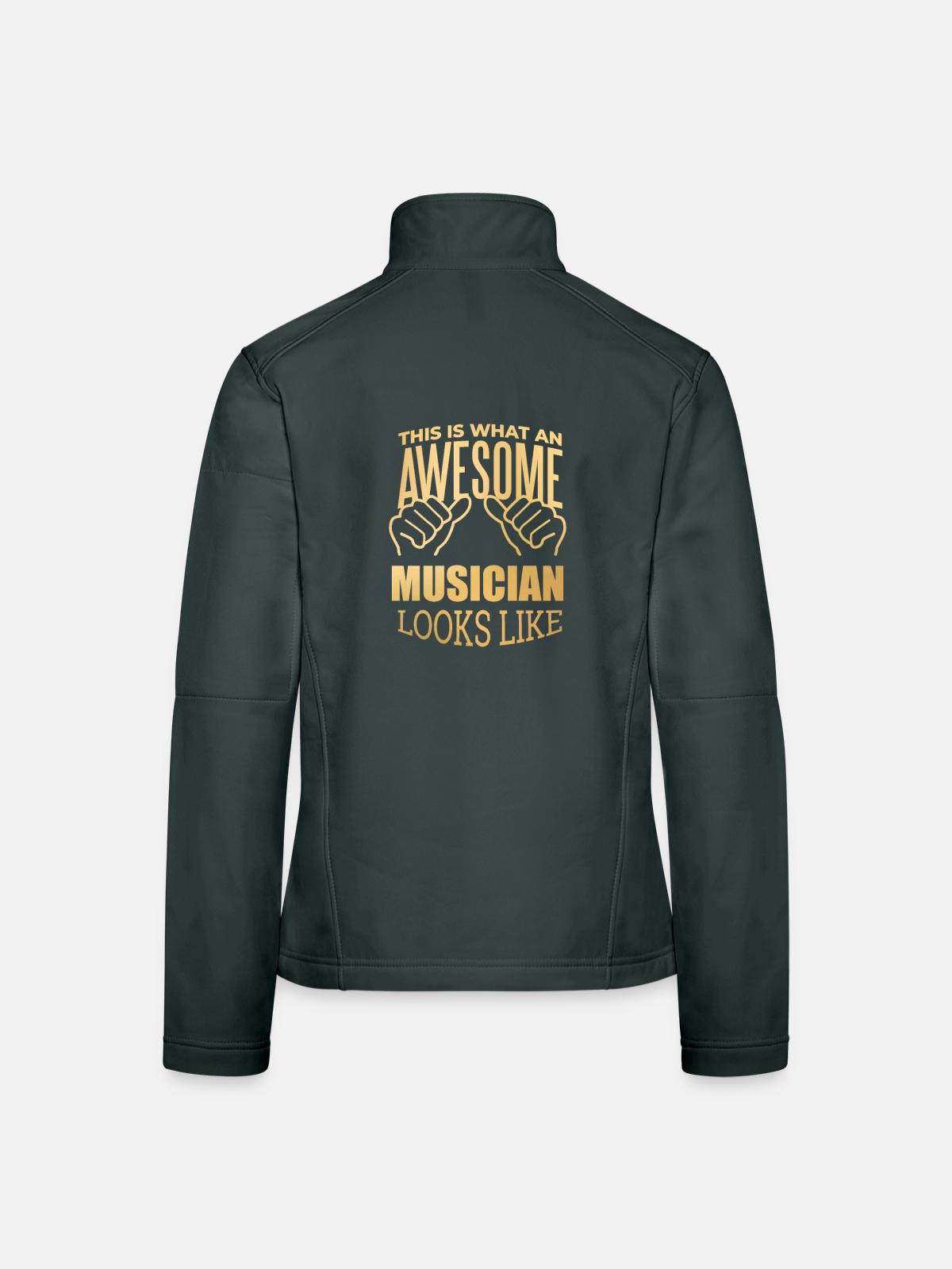 Music - Women's Softshell Jacket - black - Back
