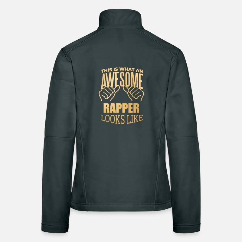 Rappeur Rappeur Rappeur Veste en tissu softshell Femme