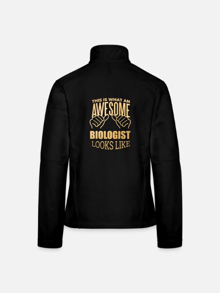 Biology - Women's Softshell Jacket - black - Back