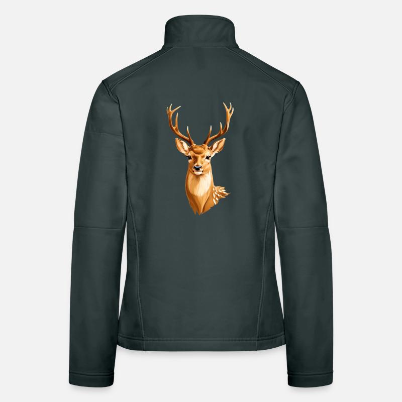 Cerf doré Veste en tissu softshell Femme