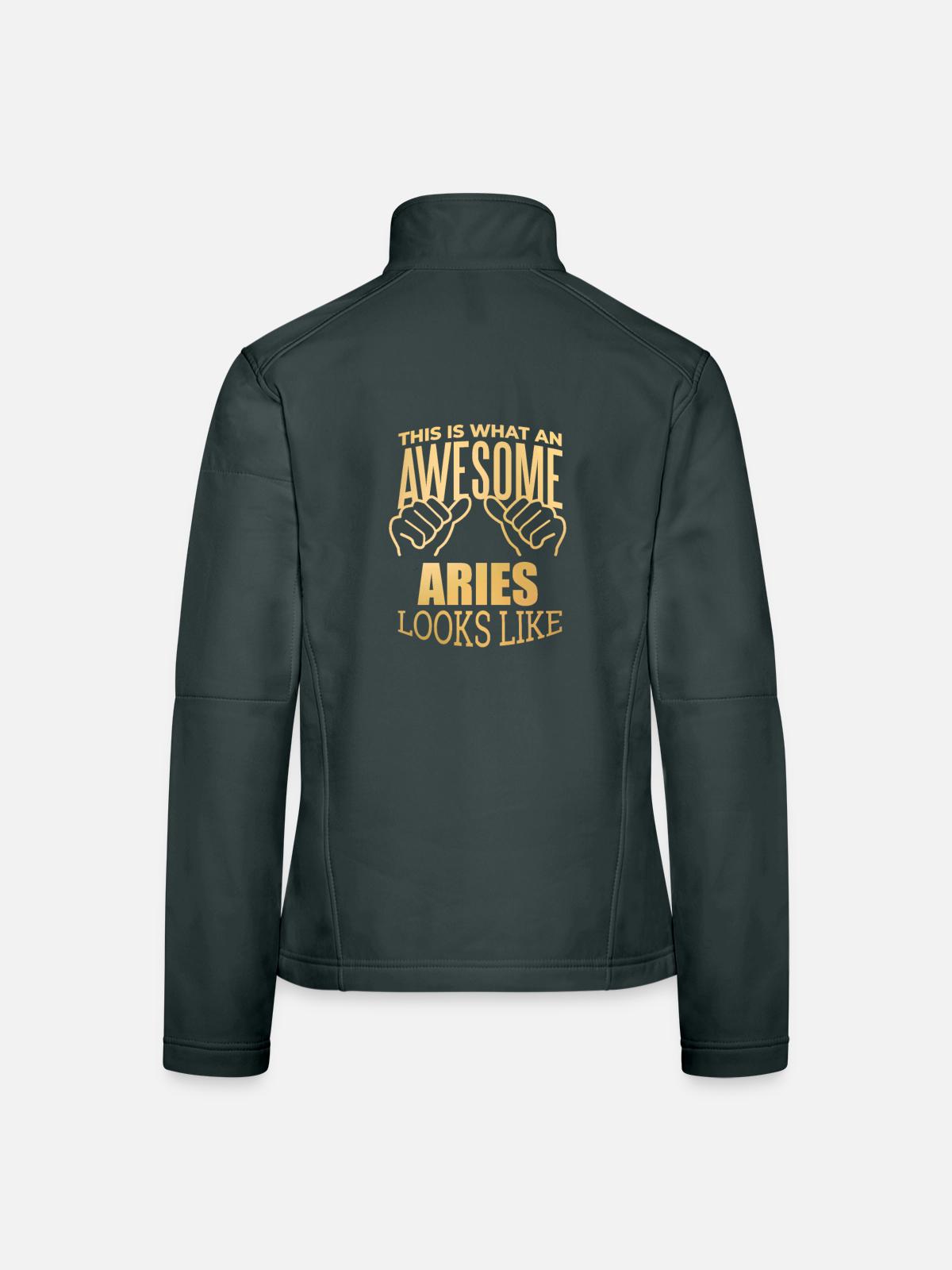 Aries - Women's Softshell Jacket - black - Back