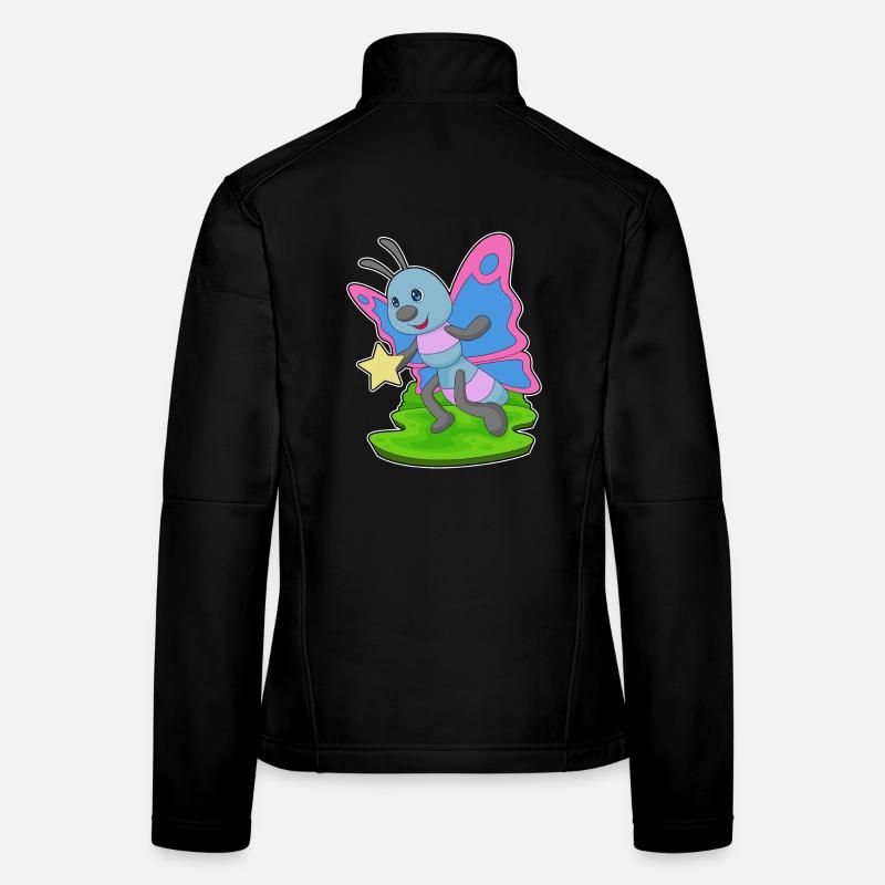 Étoile papillon Veste en tissu softshell Femme