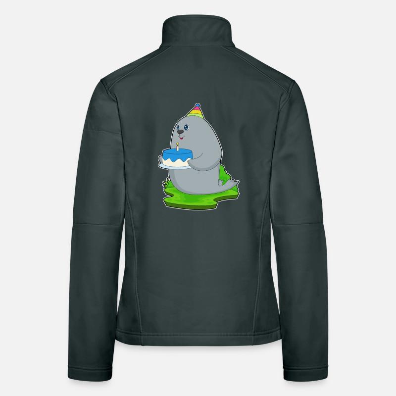 Gâteau d’anniversaire de phoque Veste en tissu softshell Femme