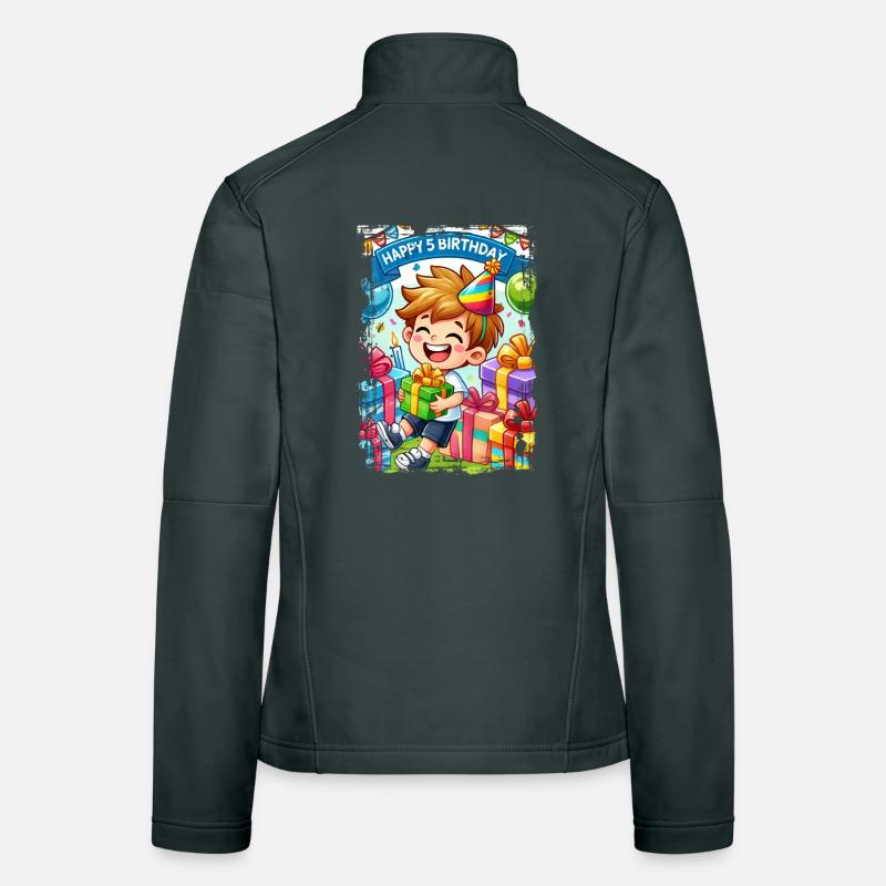 Happy 5th Birthday Frauen Softshelljacke